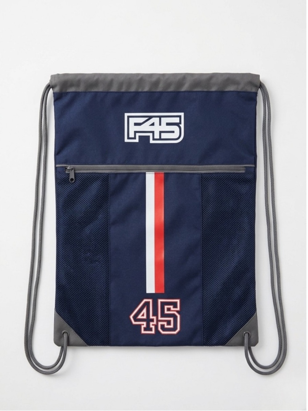 F45 Navy‎ Drawstring Backpack